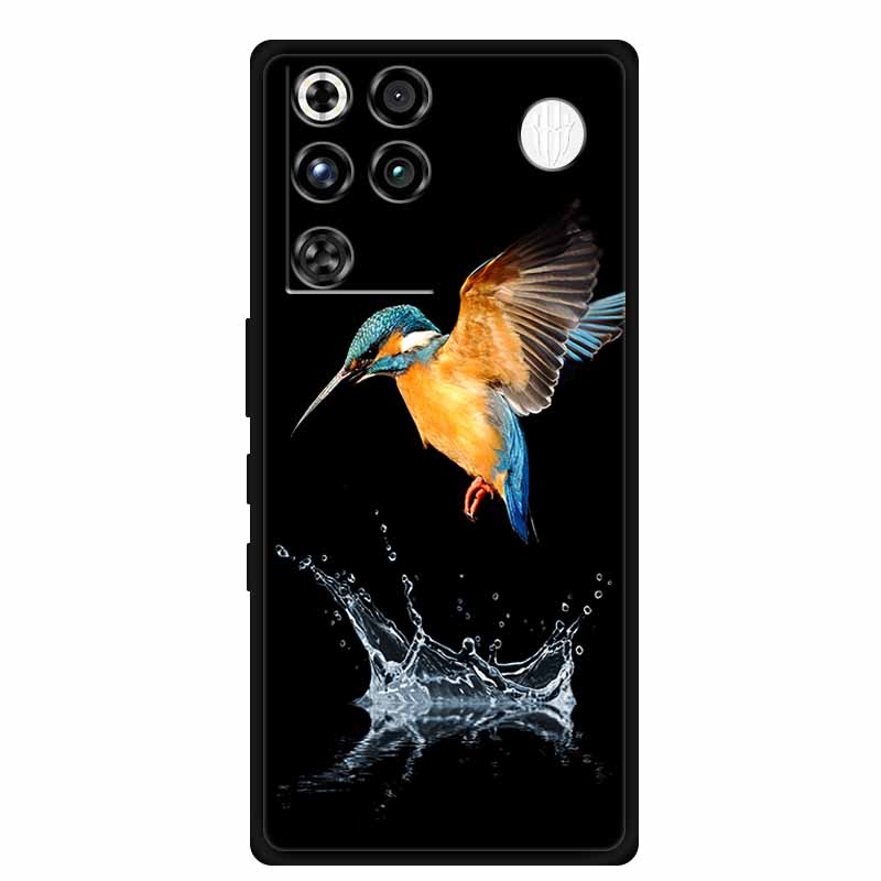 Phone Case For ZTE Nubia RedMagic 11 Pro 5G Back Cover Case Black Silicone TPU Soft Coque For Nubia RedMagic 11Pro Funda Capas