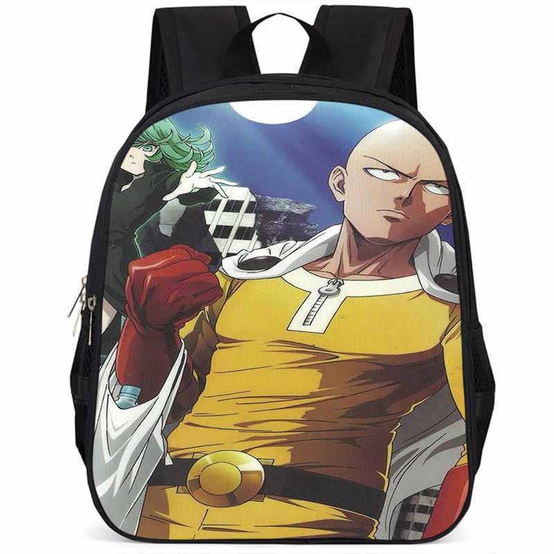 One Punch Man 15-inch Large Capacity Lightweight Oxford School Backpack For Kids