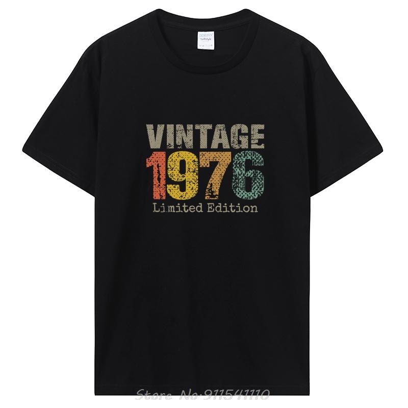 Gifts Vintage 1976 Limited Edition TShirt Unisex s Clothing Oversized Unisex Streetwear Tshirt Cotton Tops Tees