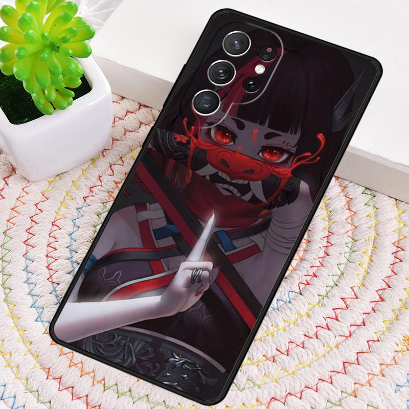 Anime Girl Samurai Phone Case for Samsung Galaxy note 10 pro S26 Ultra S23 S24 FE S25 S21 S22 PLUS shockproof Cove