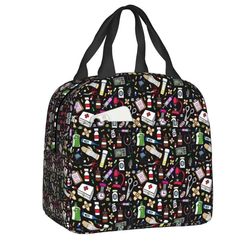 Ärzte Krankenpflege Krankenschwester Lunchtasche Männer Frauen Kühltasche Warm Isoliert Brotdose für Kinder Schulkinder