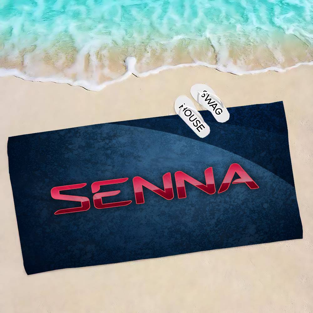 A-Ayrtons S-Sennas Logo Beach Towel Colorful Bath Towels for Girl Microfiber Quick Dry Custom Sand Free Beach Yoga Spa Gym Pool