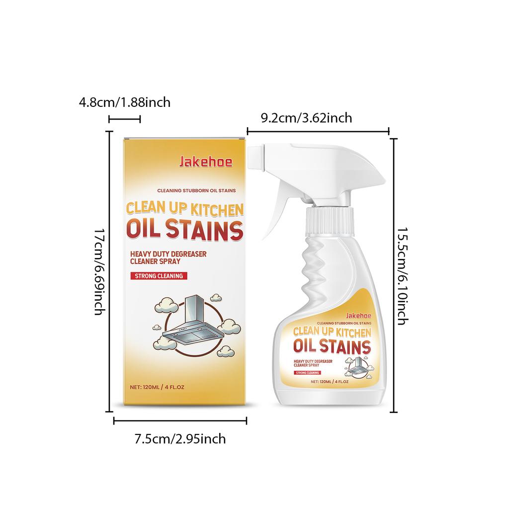 Kitchen Cleaner Powerful Grease Remover Powerful Kitchen Degreaser Oil Stain Cleaner for Grease Stove Oven Range Hood Utensils