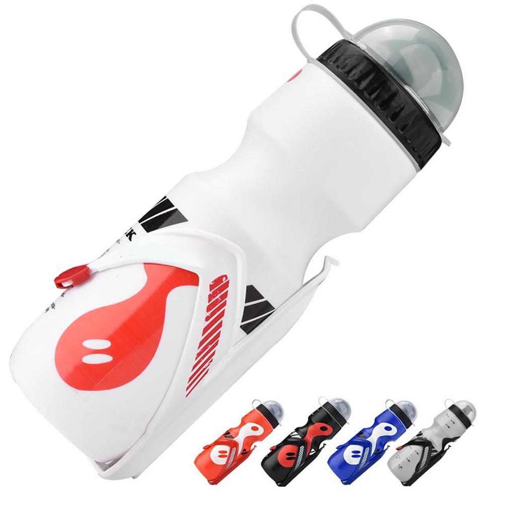Cycling Water Bottle Water Bottle Bike Cage 650ml Water Bottle with  Holder Cage Bracket for Cycling Mountain Bikes