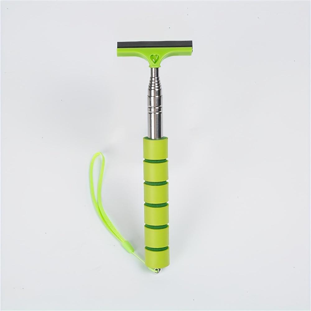 

1Pc Scalable handheld car windshield scraper, portable car rearview mirror cleaning tool wiper зелёный