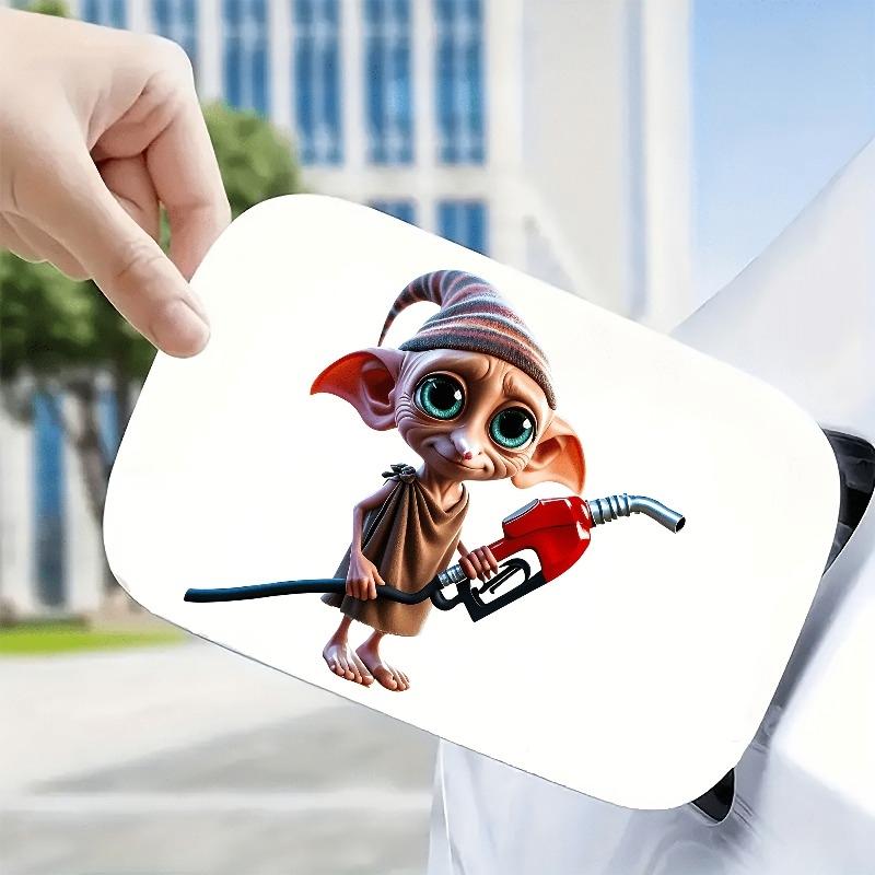 1pc Elf Refueling Car Sticker-Durable Waterproof Sticker Bumper Sticker,for Car Decoration,Easy to Peel Off Without Residue