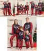 2023 New Arrival Plaid Alphabet Christmas Family Matching Pajama Set