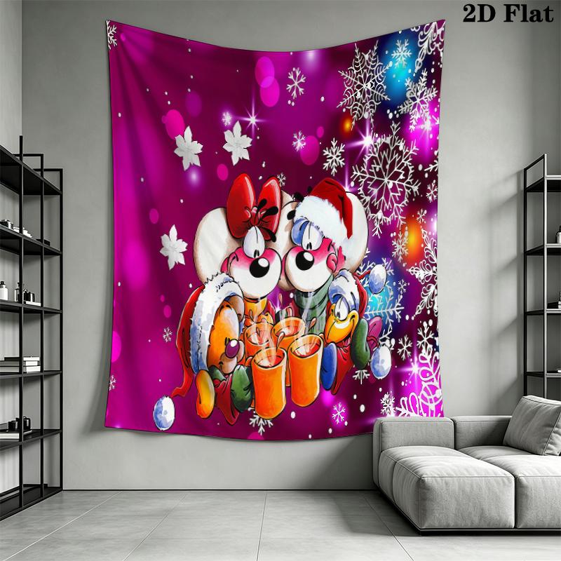 Diddl Wall Tapestry Aesthetic Wall Hanging Printed Fabric Blanket Decorative Tapestries for Bedroom Living Room Home Decor