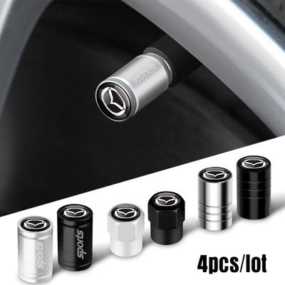 4 Stück 3D Metall Auto Radkappe Reifenventil Kappe Auto Zubehör für 2 3 5 6 Axela Speed Atenza CX-7 CX-8 CX-9 MS MPS