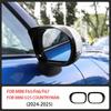 Car Rearview Mirror Rain Eyebrow Cover Frame For Mini Cooper F65 F66 F67 U25 Countryman 2024 2025 Exterior Car Accessories