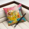 For F-Feid El Green Print La Saga Disc 4 Throw Pillow Case Sham 45X45Cm 35X35Cm Square Bedroom Pillowcase Cushion Cover