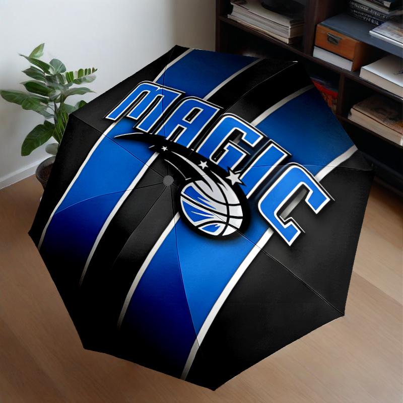 basketball Orlando Logo Umbrella 8-Frame for Travel, Camping, Casual Lightweight Portable Umbrella, Essential for Every Family Holidays Gift