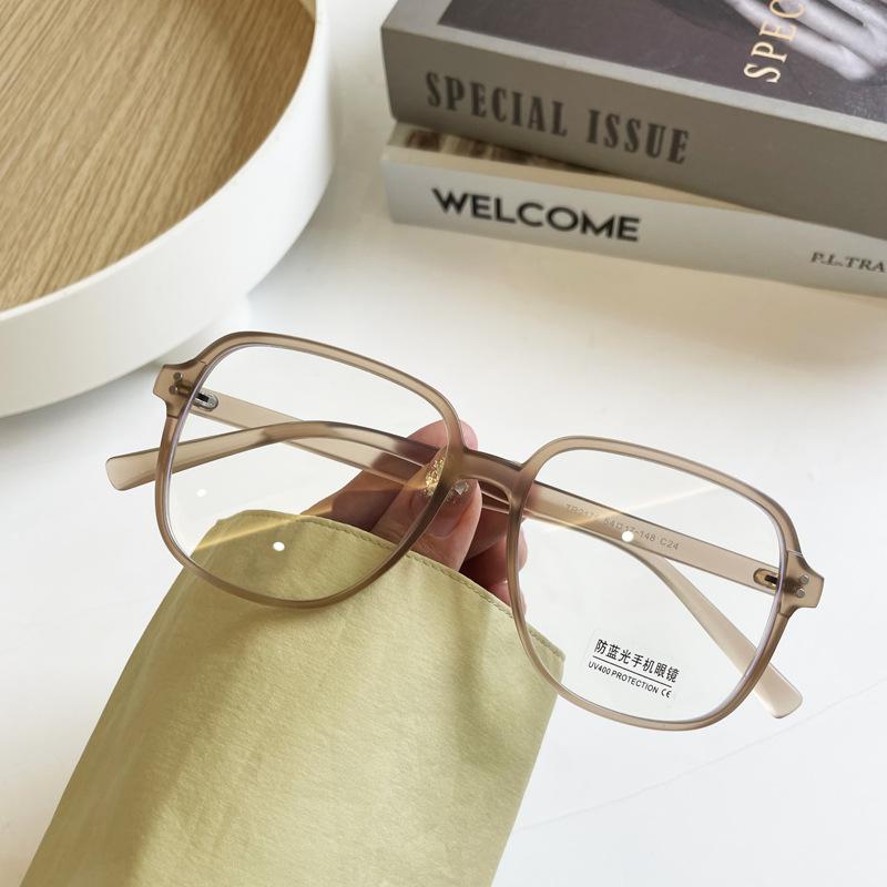 

Computer Glasses Blue Light Filteringweight Large-sized Square Reading Glasses Men Women Fashionable Green TR90 Big Frame Women s Eyeglasses +2 +4 W143064WW-0