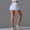 Women's High-Waist Sun Protection Tennis Skort with Back Pocket