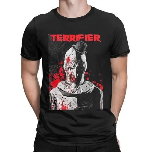 The Clown Drawing Art horror movies terrifier slasher film scary scream movie Novelty T-Shirts Cotton Graphic Printed Clothing