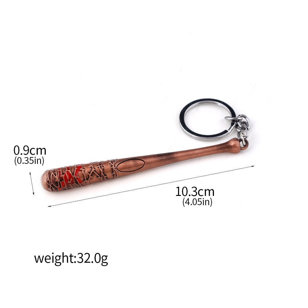 TV The Walking Dead Stick Keychain Negan's Bat LUCILLE Baseball Bat Shape Keyring For Men Women Car Bag Key Jewelry Accessories