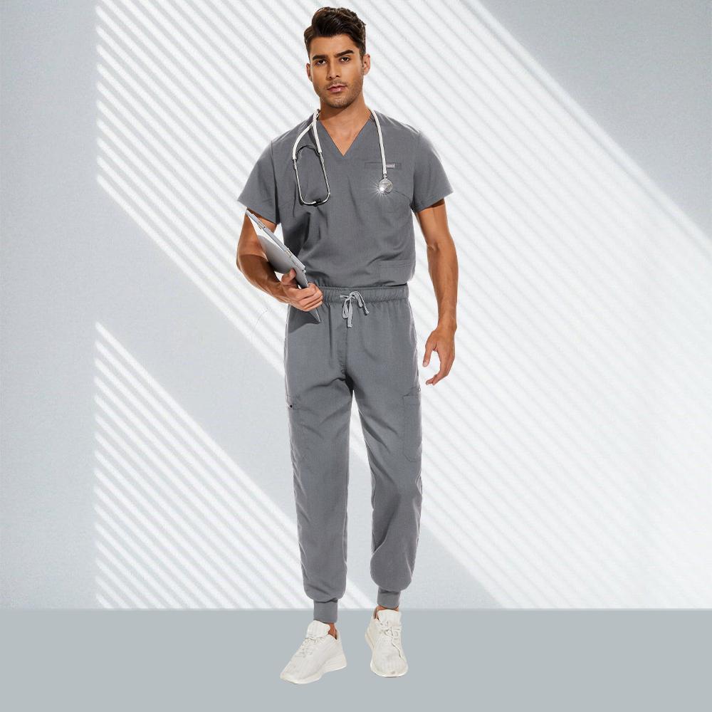 2025 neue Männer Medizinische Peelings Tops Hose Unisex Chirurgische Sets Frauen Schönheit Salon Uniformen Dental Cic Arbeitskleidung Overalls Pflege Kleidung