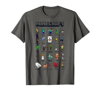 Minecraft Gruppenaufnahme Poster Collage Stil T-Shirt