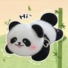 Rotating Tail Panda Plush Keychain Animal Raccoon Plush Keyring Panda Doll Pendant  Bag Pendant