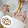 Three-Color Minimalist Stacking Ring – Elegant, Versatile, Thin Bands for Women