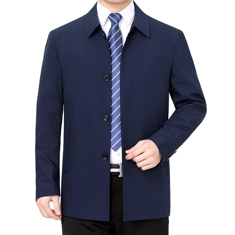 Men's jackets, dad jackets, jacket lapels, casual business executive spring and autumn windbreakers