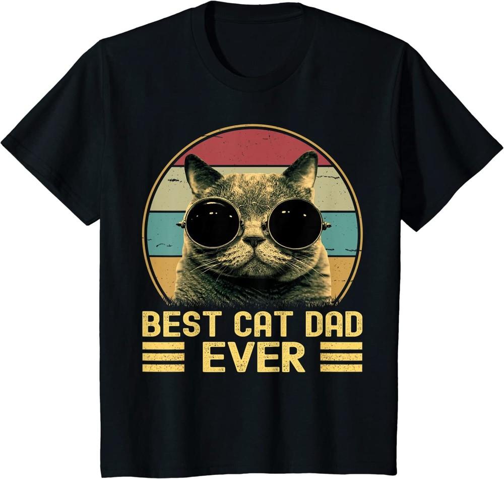 Best Cat Dad Ever Cute Cat Lover Cat Gift Youth Unisex T-shirt Unisex T-Shirt M