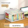 Large Foldable Three-door Student Book & Clothing Organizer Box