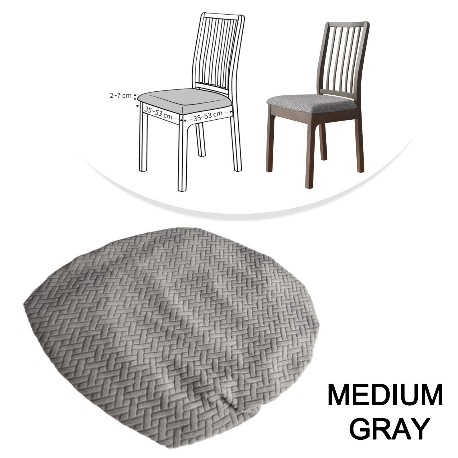 Добавьте нотку элегантности в вашу обеденную зону с этим жаккардовым чехлом для стула серый 725₽