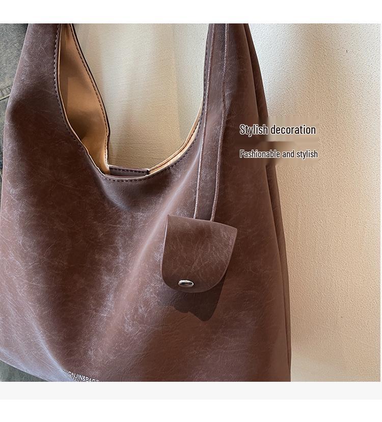 Trendige Herbst-Tragetasche: Großes Fassungsvermögen, vielseitige Umhänge- und Schultertasche