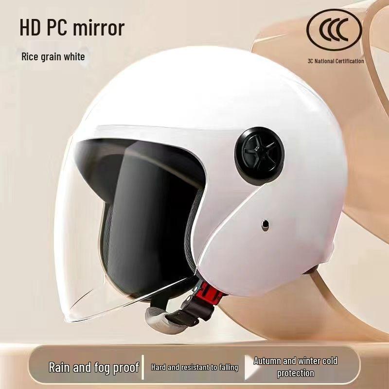 High-Quality National Standard Certified Unisex Electric Vehicle Helmet - Winter-Ready, Windproof, Warm, and Safe for Motorcyclists