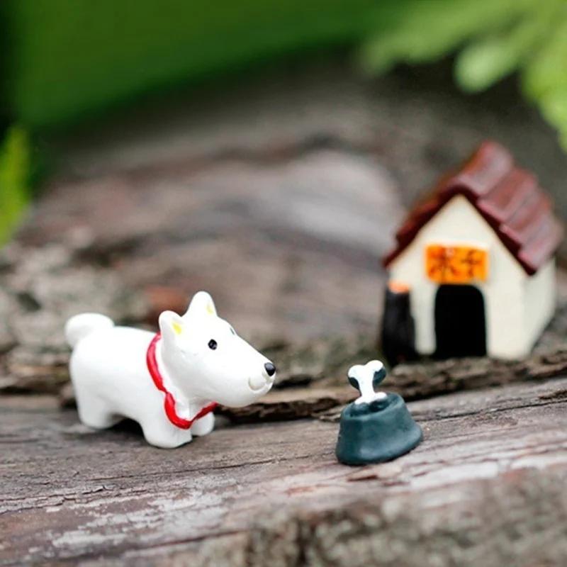 Creativity DIY Succulent Plants Pot Culture Micro Lands Craft Fairy Dog House Decoration Accessories