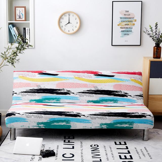 

Elastic Spandex Sofa Bed Cover Soft Slipcover For Living Room Folding Sofa Covers Stretchable Durable M (length 160-185cm)