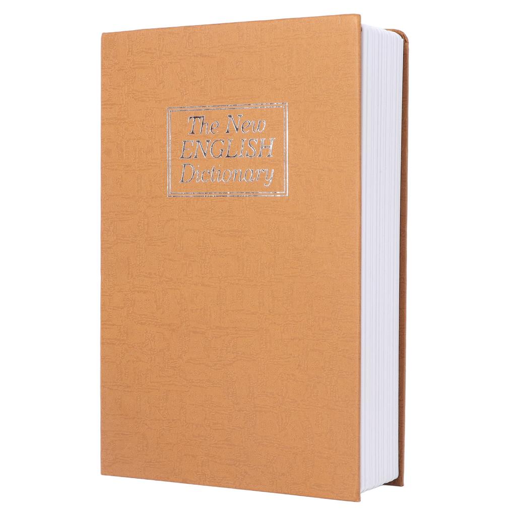 Book Safe Case Simulation Portable Safe Storage Box with Combination Lock for Bank Cards Jewelry