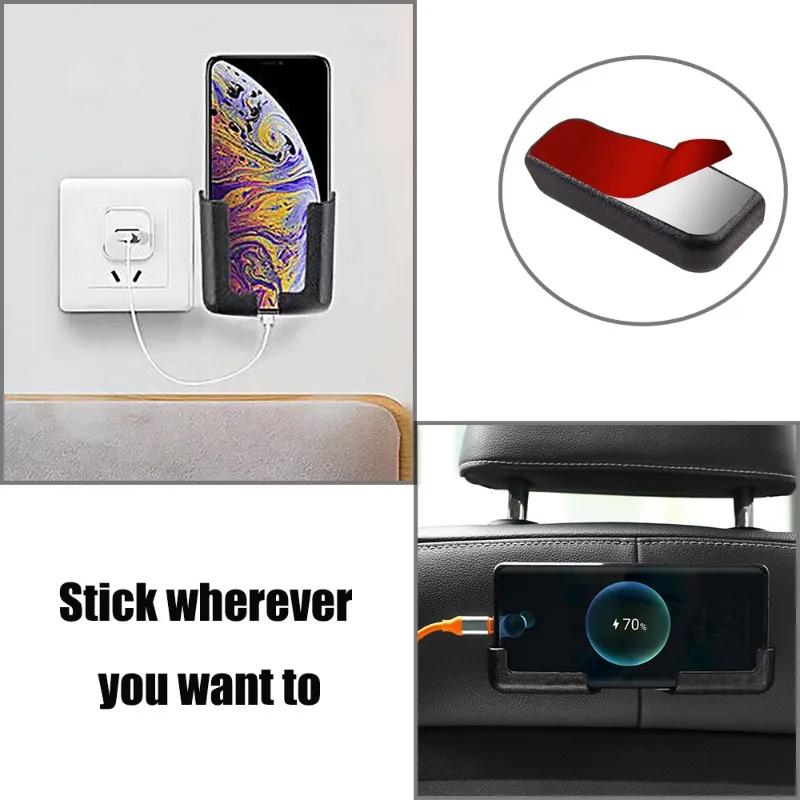 Multifunctional Car Phone Holder Universal Car Navigation Indoor Self-adhesive Mobile Phone Holder Adjustable Width Phone Holder