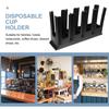 Acrylic Paper Cup Holder With Multiple Slots Durable Smooth Surface For Bubble Tea Shops Cafes Office Countertops