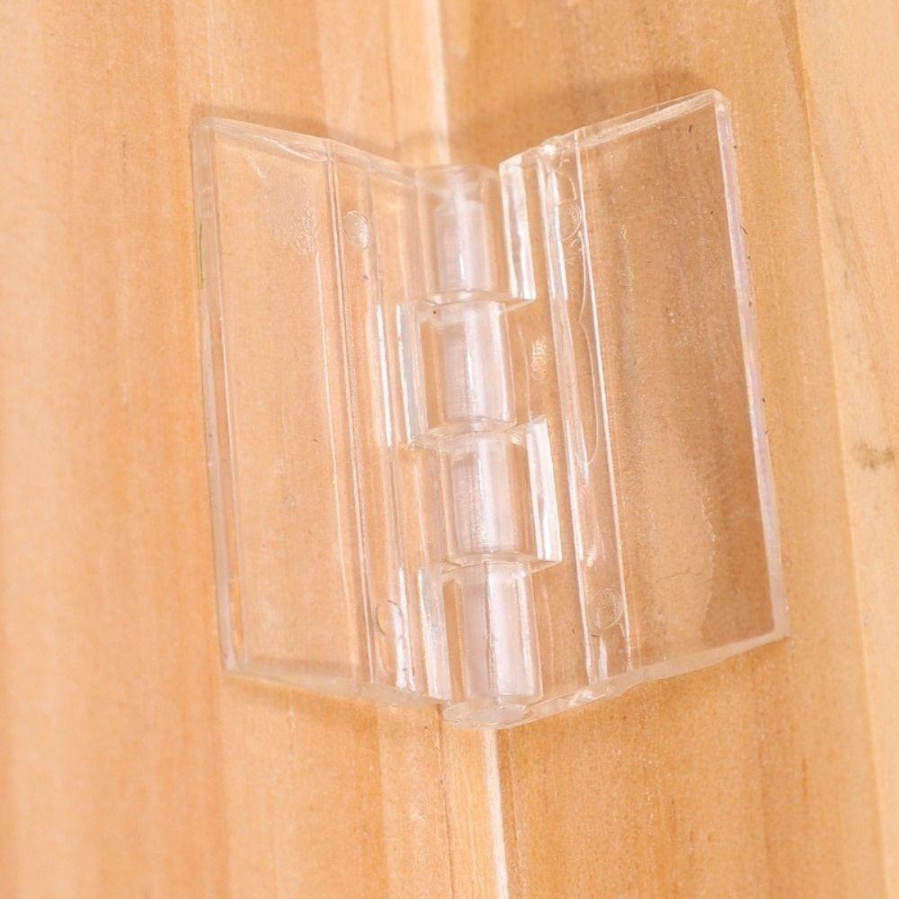 Transparent Folding Hinge Acrylic Fixing Hinge New Door Hinges  for Cabinet Drawer Jewelry Boxes