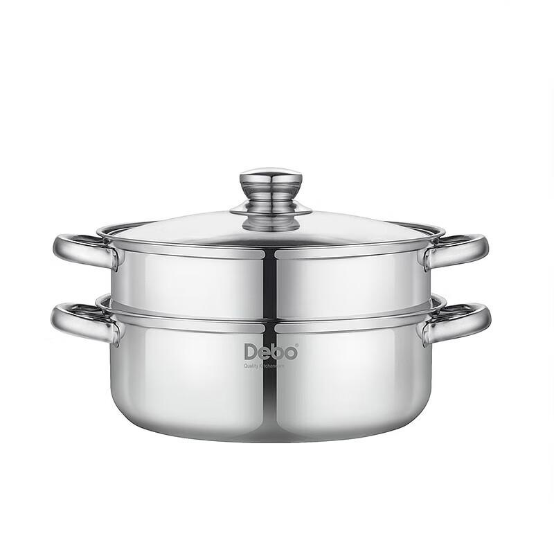 DePolina 304 Stainless Steel Double Layer Steamer & Soup Pot