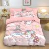 Anime Rainbow Unicorn Beding Set Unicorn Soft with Soft Fabric Duvet Cover Plus Pilowcases Unfiled Single Double Bed Girl Gift
