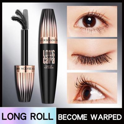 MACFEE 4D Waterproof Mascara with Large Brush for Long, Curled, and Smudge-Resistant Lashes