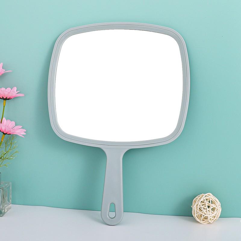 

Large Handheld Hanging Handle Mirror for Beauty, Makeup, Tattooing, and Dressing Table 23*32.5cm Extra Large Handle Mirror світло-синій колір