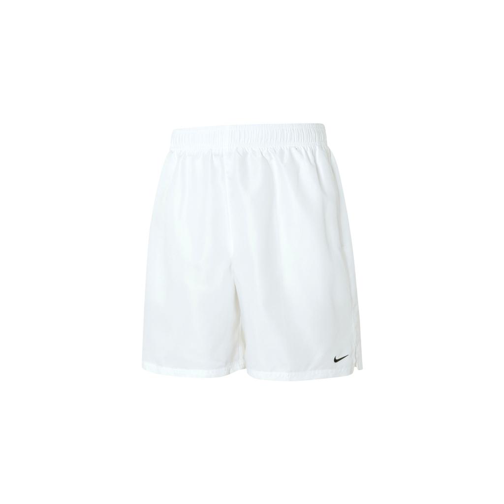 Nike Swim Essential Lightweight Comfortable Lace-Up Beach Shorts Men Shorts White Black DN3289-100