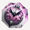 1pc Halloween Bat Automatic Folding Umbrella, Sturdy And Durable Automatic Folding Umbrella with 8 Ribs, Convenient for Outdoor Use190