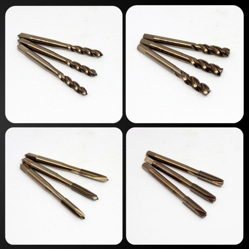 Cobalt Tapping & Threading Tools for Spiral Taps M3-M12, Stainless Steel
