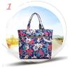 Damen Lunchtasche Mode Flora Aufdruck Student Picknick Lunchtaschen Wasserdichte Handtasche Beutel Große Kapazität Tragetaschen