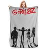 Music Band G-gorillazs Blanket  Warm Soft Fashion Plush Throw Blanket For Students Couch Chair Flannel Bedspread Bed Cover