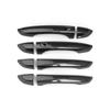 Car Fibre Gloss Black Design Exterior Door Handle Trim for Genesis G80 DH 2015-2020 Left-Hand Drive Auto E Exterior Accessories