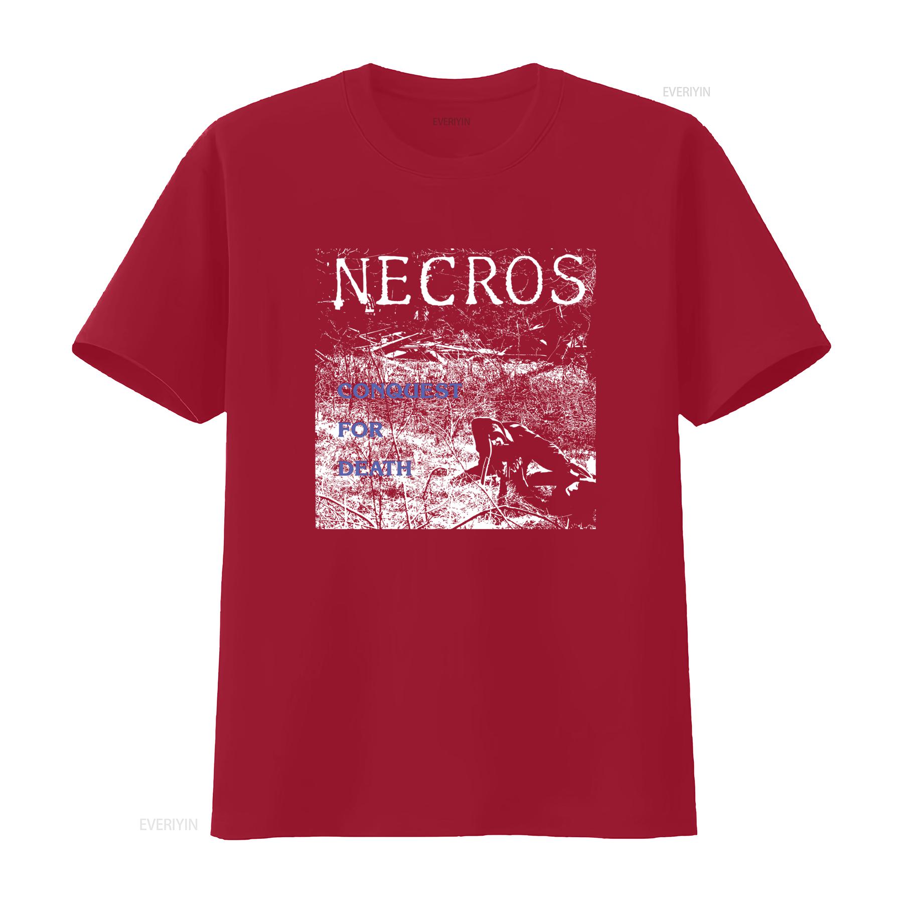 

Vintage 2000s Necros T Shirt Medium Conquest For Death Rock Band Style vintage Washed graphic Versatile Stretched Soft S