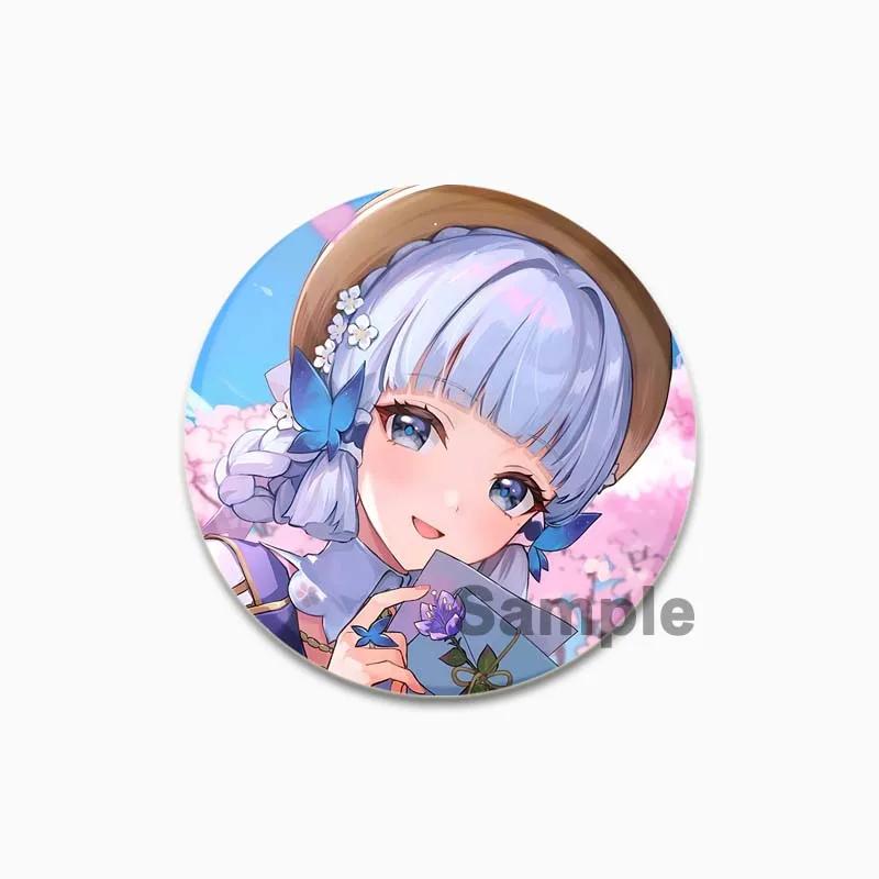 32/44/58mm Kamisato Ayaka Cartoon Badge Cute Tinplate Brooches Handmade Creative Enamel Pins for Clothes Backpack Gift Jewelry Accessories