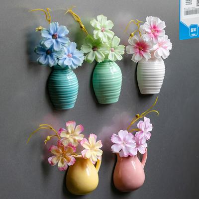 Vase Kühlschrankmagnete Dekorative Magnete Garagentormagnete Aufkleber Blumenvase Kühlschrankmagnete Wohnaccessoires