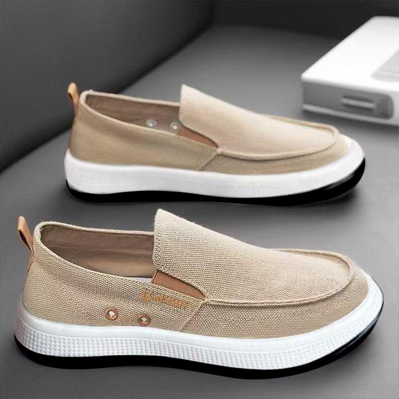 Men's Slip-On Canvas Shoes: Breathable Summer Casual Footwear